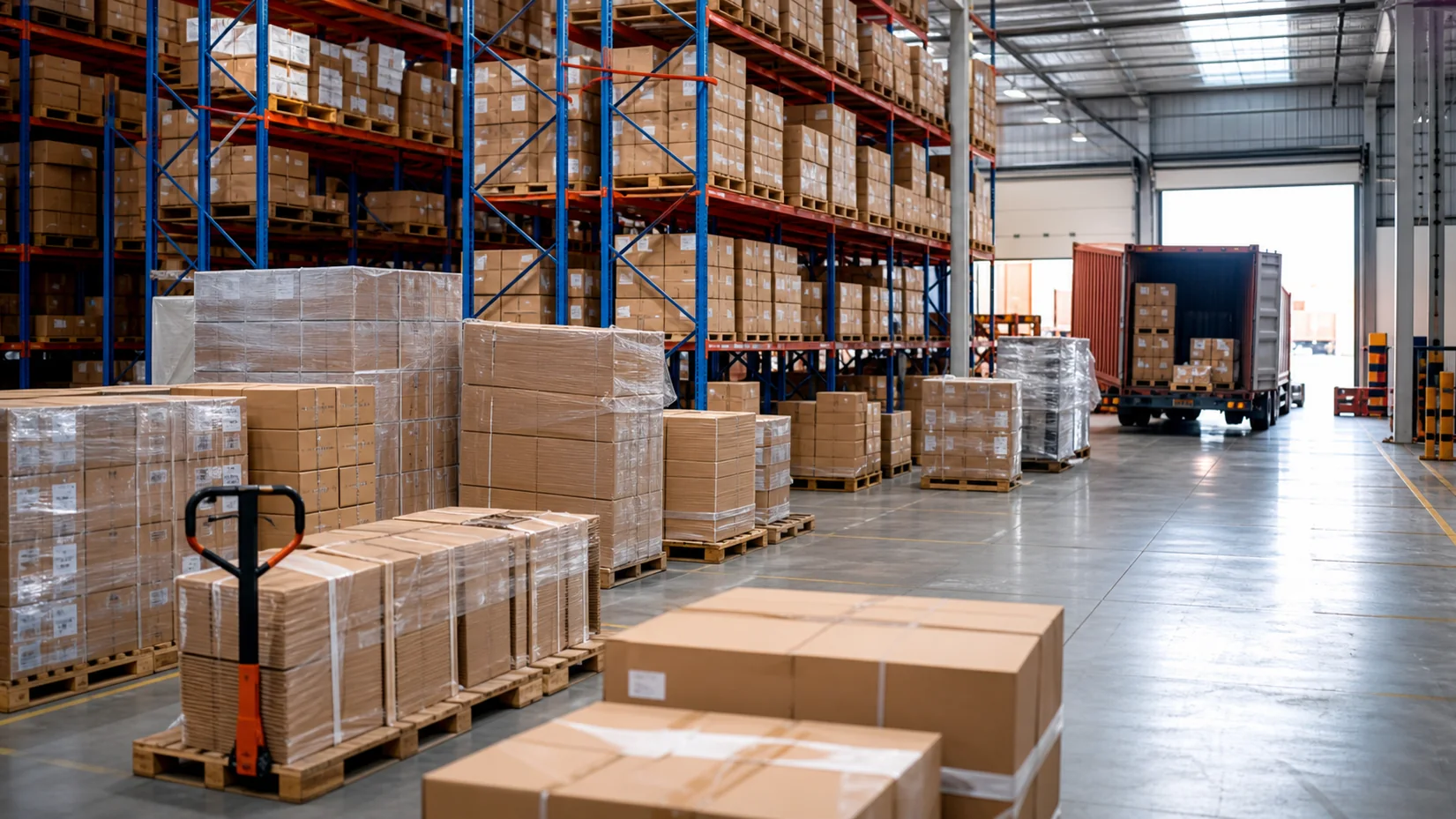 China warehouse and export logistics operation