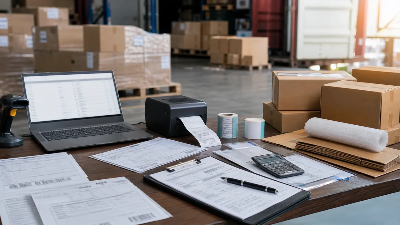 Product inspection with opened cartons inside a China warehouse