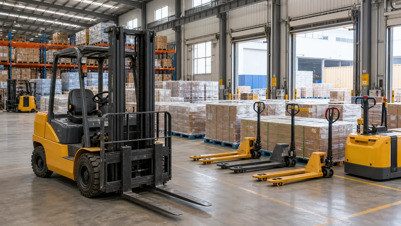 Forklifts and warehouse handling machines in China