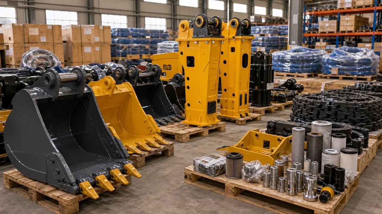 Machinery spare parts and attachments prepared for review